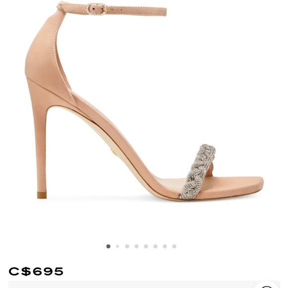 Stuart Weitzman NUDISTCURVE 100 HIGHSHINE SANDAL - Picture 1 of 6